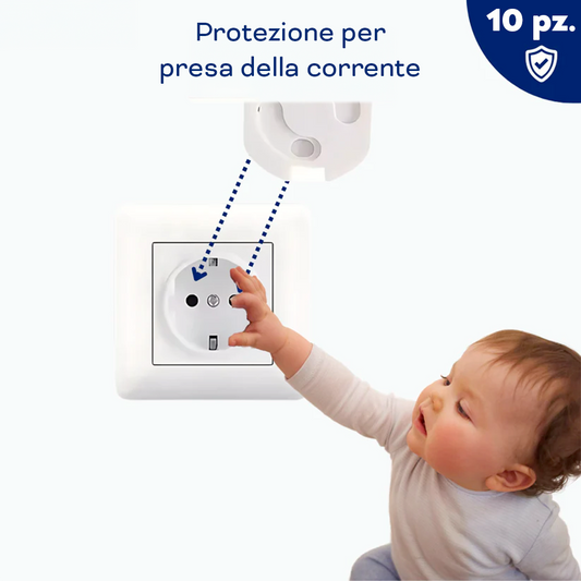 Protezioni per Prese della CORRENTE (10 pezzi) – Mantieni al Sicuro i Tuoi Bambini dai Pericoli della Corrente!
