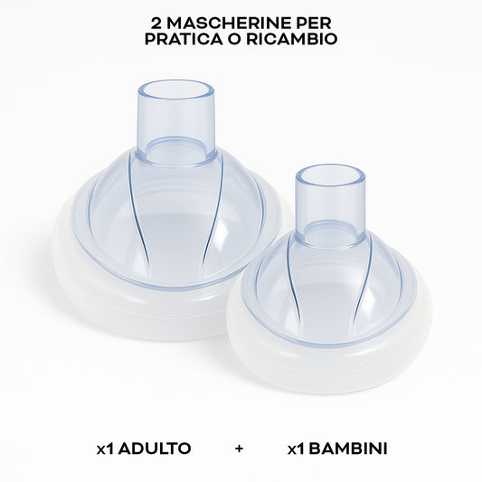 X2 Mascherina Bambini e Adulti (Di ricambio o per fare pratica) COD